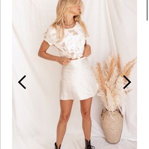 12th tribe ivory miniskirt